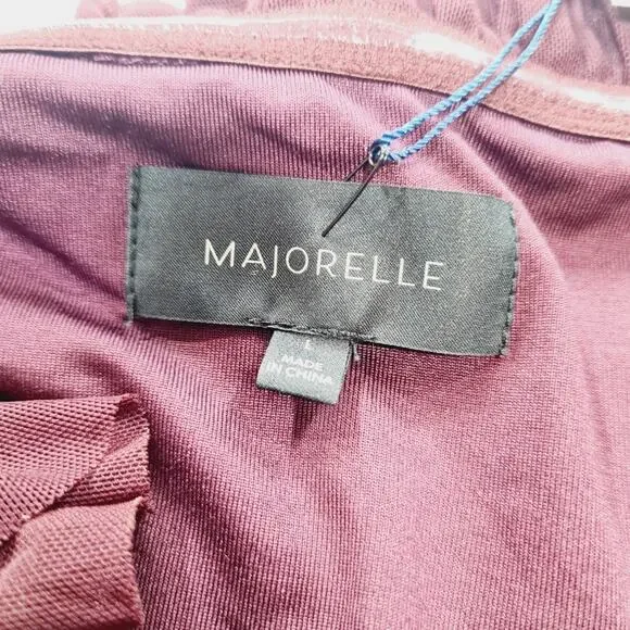 MAJORELLE Monique Crop Top in Plum Purple Large - Picture 5 of 11